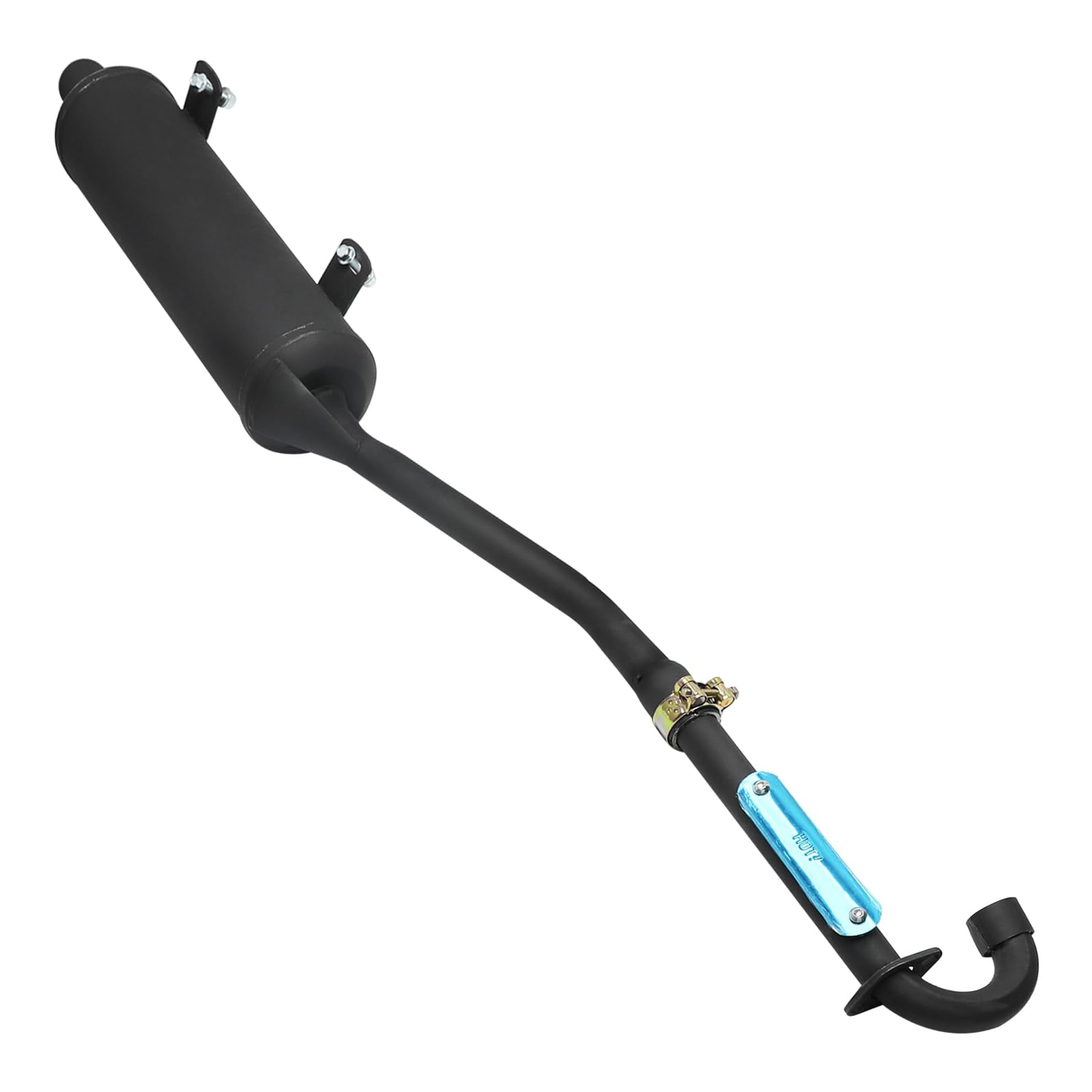 38mm 1 1/2" ATV Exhaust Pipe Muffler Assembly for 4 Stroke Vertical Engine ATV Quad Buggy Go Kart Pit Dirt Bike 125cc 150cc 200cc 250cc Taotao Coolster Kazuma Roketa