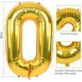 thumbnail image 3 of 40 inch Number Balloon 0-9 Gold Large Number 22 Balloons,Digital Balloons for Birthday Party Celebration Decorations Supplies, Helium Foil Number Balloons for Wedding Anniversary, 3 of 15