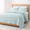 Aqua Blue-King, variant on Aqua Blue Full/Queen Lightweight Summer Quilt Set with Cloud Pattern