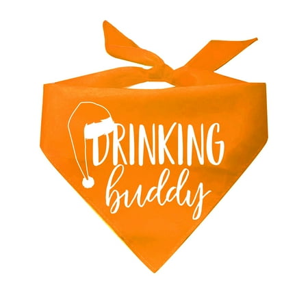Drinking Buddy Santa Triangle Dog Bandana