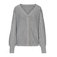 thumbnail image 4 of Suéteres para mujer Suéteres de otoño Casual Botones de punto sólidos Ahueca hacia fuera Tops de manga larga con cuello en V Odeerbi ODB-5, 4 of 8