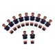 thumbnail image 5 of 11 piezas de futbolín de mesa para hombres, futbolín para deportes, juguetes de fútbol, fiesta Púrpura, 5 of 8