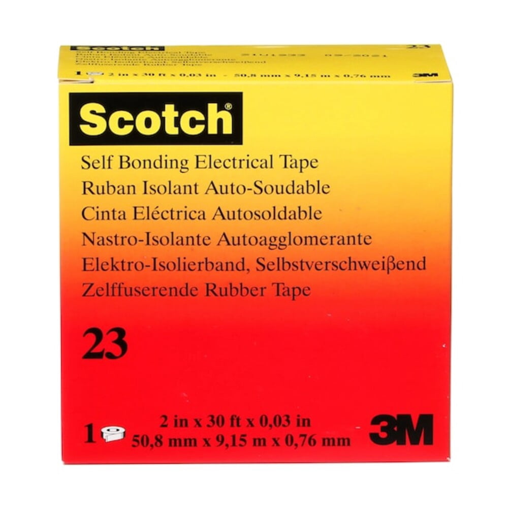 3m Electrical Tape, Black, 10 yd L, 2 in W 23-2X30FT