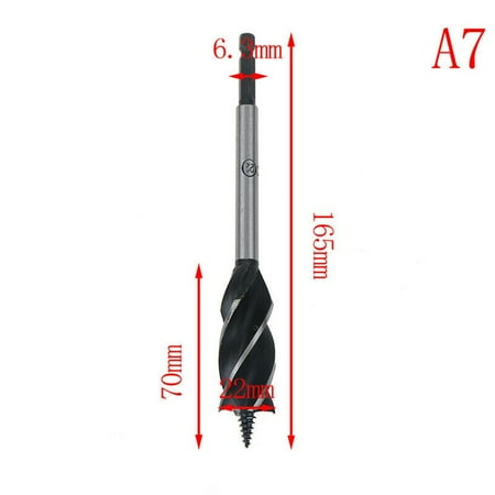 

Yohoo 10-25mm Drill Bit Set Wood Fast Cut Auger Carpenter Joiner Tool