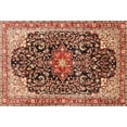 thumbnail image 1 of Ahgly Company Indoor Rectangle Traditional Saffron Red Medallion Area Rugs, 4' x 6', 1 of 6