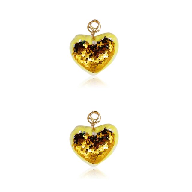 Matsuzay LLavero de corazón llavero exquisito colgante colgantes bolsa accesorios de decoración llavero de lentejuelas para regalo Type1 NO1 Matsuzay CBP266545