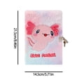 thumbnail image 5 of Lockable Plush Diary Notebook with Key Portable Lined Journal 5.71x8.46Inch, 5 of 11