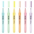 thumbnail image 6 of Marvy Uchida Pastel Liner 3-Way Chisel Tip Highlighters Set, 6 Assorted Colors, 6 of 8