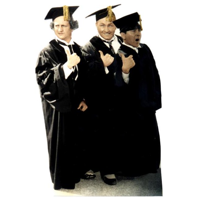 Three Stooges - Graduates - Life-Size Cardboard Stand-Up