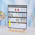 thumbnail image 2 of 1 Piece Simple 5-Layer Black 100-Hole Jewelry Rack Jewelry Storage Jewelry Rack Dressing Table Jewelry Display, 2 of 5