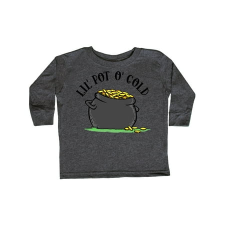 

Inktastic St. Patrick s Day Lil Pot of Gold Gift Toddler Boy or Toddler Girl Long Sleeve T-Shirt