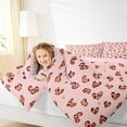 thumbnail image 5 of Feelyou Romantic Love Heart Bedding Comforter Set, Fashion Leopard Cheetah Print Twin Comforter Sets, Teens Kids Girls Women Reversible Bedding Set, Ultra Soft Bedroom Decor, 2 Pieces, 5 of 9