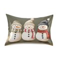 thumbnail image 7 of Yayeee Pillowcase Standard Size Set of 2 Satin Wrinkle Resistant Pillow Case, Cute Snowmen, 7 of 7