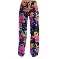 thumbnail image 4 of LHVUOA Womens Halloween Comfy Pajama Pants Fashion Halloween Printed Sleepwear Pant Casual Elastic Waist Pajama Pants, 4 of 6