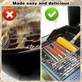 thumbnail image 4 of Peggybuy Rouleau de Hot-Dog avec Poignée en Bois Accessoires Gril Gril en Acier Inoxydable (M), 4 of 8