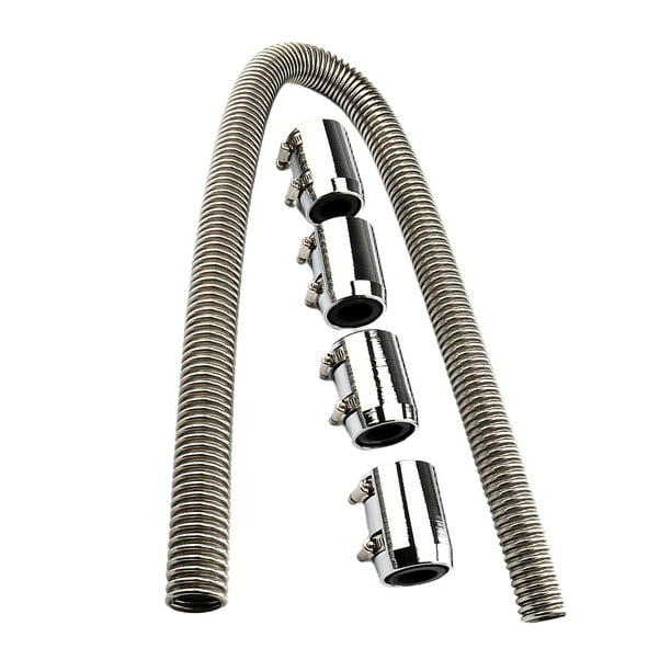 Kit De Manguera De Agua Refrigerante Para Radiador De Acero Inoxidable, Tubo De Agua De Refrigeración De Motor Flexible Universal Para Tubo De Refrigeración De Motor De Coche De 48 Pulgadas Monstrate VI003741-00