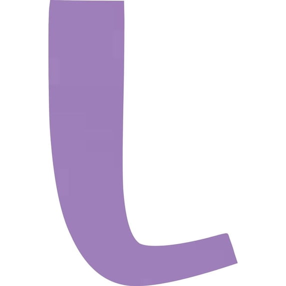 Acrylic Letter L Blank Craft, 10'' Tall Lavender Custom Wedding Reception Signage, DIY