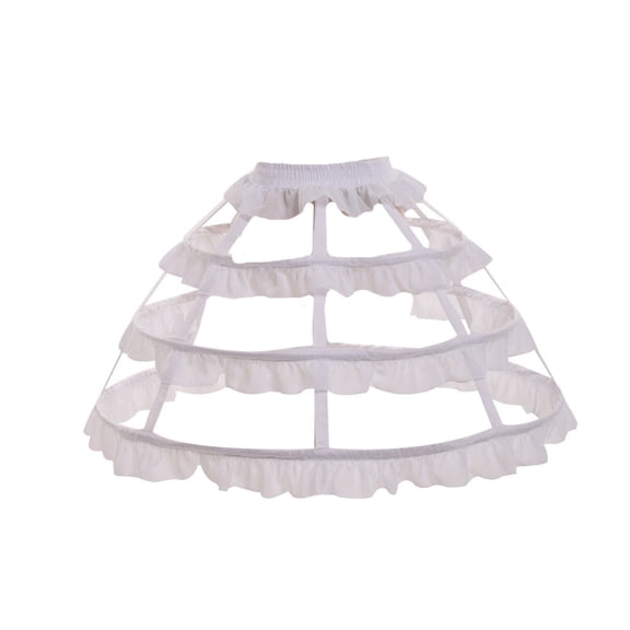 JUNTEX Women Girls Lolita Hollow Lotus Leaf Lace Bird Cage Fish Bone Skirt Cosplay Dres