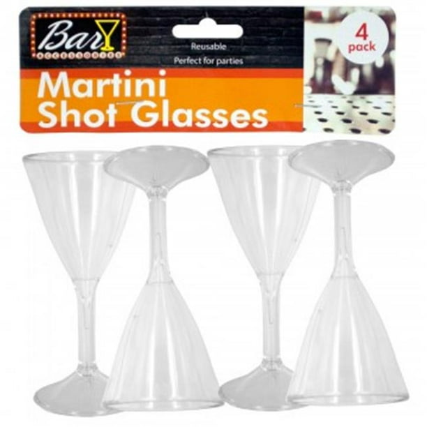 Bulk Buys GR16772 Plastic Martini Shot Glasses Pack of 72 Walmart