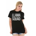 thumbnail image 5 of Llama Squad Save The Drama Alpaca BFF Women's Graphic T Shirt Tees Brisco Brands M, 5 of 5