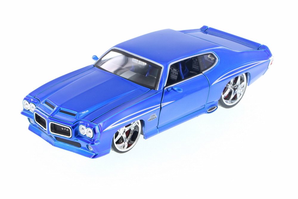 1971 Pontiac GTO, Blue - Jada 90499Z - 1/24 Scale Diecast Model Toy Car  (Brand New but NO BOX) - Walmart.com