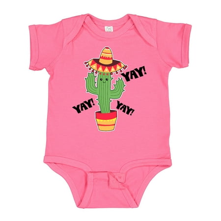 

Inktastic Cactus with Sombrero Cinco De Mayo Gift Baby Boy or Baby Girl Bodysuit