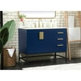 thumbnail image 2 of Elegant Decor Eugene 42" MDF Single Bathroom Vanity with Backsplash in Blue, 2 of 8