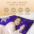 thumbnail image 6 of Fuzoiu Dark Purple Snowflakes Print Body Pillowcase 20x54 in,Long Pillow Case, Microfiber Body Pillow Cover, Soft and Breathable Pillowcase, 6 of 7
