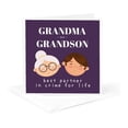 thumbnail image 5 of 3drose, Gift for Grandma and Grandson Best Partner in Crime for Life, 6 Greeting Cards with Envelopes, 5 of 7