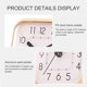thumbnail image 3 of Reloj de baño resistente al agua y a prueba de niebla, reloj de pared con tres ventosas, 3 of 5