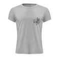 thumbnail image 2 of Vedolay Tshirts For Men T-Shirt Cotton Crew Neck Short Sleeve Tops Printed Tee,Gray XL, 2 of 5