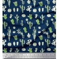 thumbnail image 1 of Soimoi Cotton Duck Fabric Cactus Tree Print Sewing Fabric Yard 56 Inch Wide, 1 of 3
