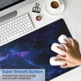 thumbnail image 4 of Non-Slip Large Gaming Mouse Pad (31.5x11.8 inch) - Desk & Keyboard Friendly: Stitched Edges, Captivating Colorful Galaxy Print, 4 of 7