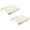 Veranda Cream, variant on Jordan Manufacturing 17" x 19" Veranda Cream Solid Rectangular Outdoor Chair Pad Seat Cushion with Ties (2 Pack)