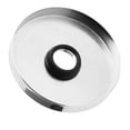 thumbnail image 2 of Corla Chrome Silver Round Oversized Shower Arm Flange Faucet Escutcheon Plate, 2 of 6