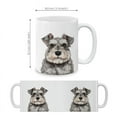 thumbnail image 4 of MUGBREW 11 Oz Ceramic Tea Cup Coffee Mug, Salt And Pepper Miniature Schnauzer Dog, 4 of 7