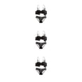 thumbnail image 4 of Qarigey Conjunto de sujetadores Bralette de encaje a la moda Cierre trasero Ahueca hacia fuera Push Up Ropa interior Amigable con la piel Type1 NO1, 4 of 6