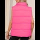 thumbnail image 4 of Chaleco Acolchado para Mujer, Abrigos de Abrigo, Chaquetas y Abrigos con Bolsillos. Rosa Roja XL, 4 of 8