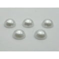thumbnail image 5 of U8MO 200 Pure White Acrylic Half Pearl Flatback Round Bead 10mm Scrapbook Craft, 5 of 5