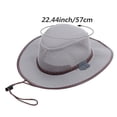 thumbnail image 2 of Wiywef Mesh Wide Brim Cowboy Hat Breathable Jazz Hat for Summer Golf Fishing Camping Hiking, 2 of 7