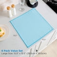 thumbnail image 3 of HSAPOW-Microfiber Glass Cleaning Cloth 6 Pack, 15.5x15.5 Inch White Magic Cleaning Rags, Lint Free Streak Free Reusable Towels for Windows, Mirrors, Cars, Screens, Kitchen and Stainless Steel Surface, 3 of 4