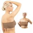 thumbnail image 2 of Undyfied Casual Women's Chocolate Brown Strapless Bandeau Bra, 1-Pack-Medium, 2 of 8
