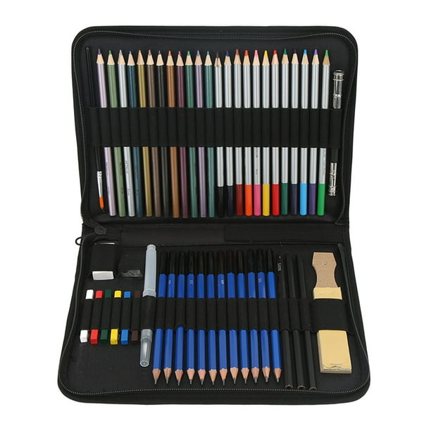 Kit Crayons de Dessin, Kit Crayons de Croquis Portables