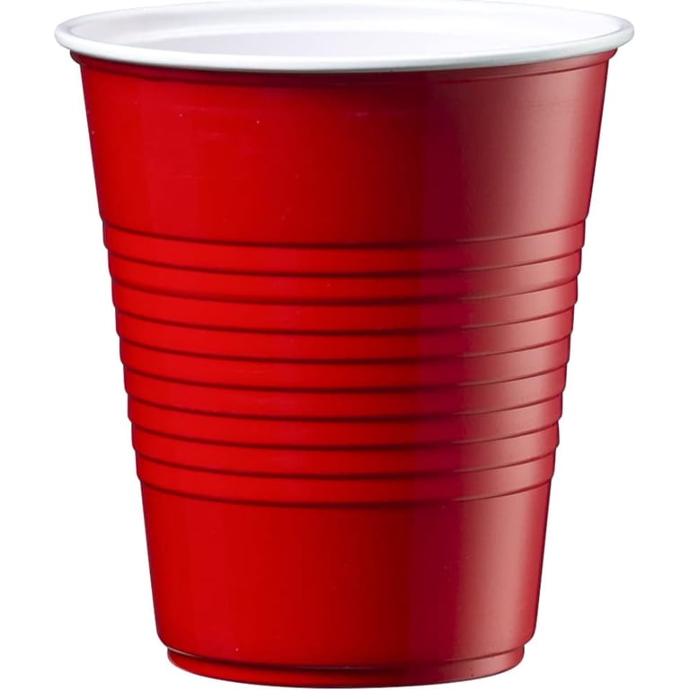 Comfy Package [240 Count] 12 oz. Disposable Party Plastic Cups - Red Drinking Cups
