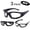 3-Pack Clear, variant on 3 Pack Motorcycle Riding Glasses Clear Lens Wind Resistant Sports Goggles Cycling Eye Protection Sunglasses for Men and Women