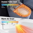 thumbnail image 4 of Smart Toilet with Bidet Built in, Modern Tankless Toilet for Bathroom with Heated Seat and Night Light, One Piece Toilets with Soft Close, Dryer, Foot Sensor, Auto Lid&Seat/Dual Auto Flush, 4 of 12