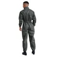 thumbnail image 2 of Sxiwei Overalls for Men Work Jumpsuits Long Sleeves Front Zipper Safety Overalls Warehouse Garages Gray 195/5XL, 2 of 5