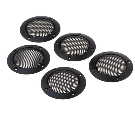 5Pcs Car Audio Mesh Sub Woofer Subwoofer Grill Cover Protector 2inch