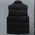 thumbnail image 6 of Dagegui Mens Warm Puffer Vest Outerwear Fleece Lined Waistcoat Sleeveless Stand Collar Jackets for Everyday Black S, 6 of 9