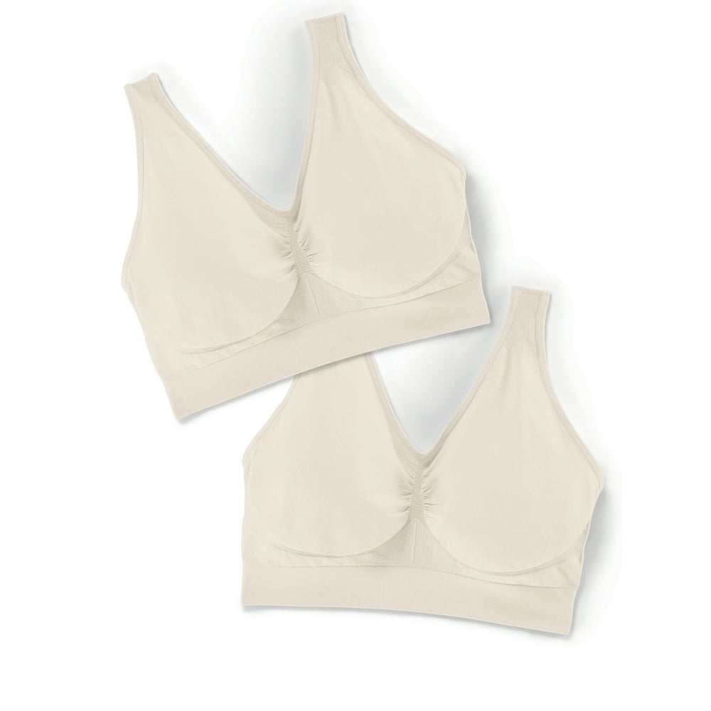 Just My Size Just My Size Women's Pull Over Pure Comfort Bra 2Pack